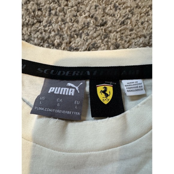 Puma Scuderia Ferrari desert sun race graphic tee men's t-shirt size large new - Picture 3 of 10